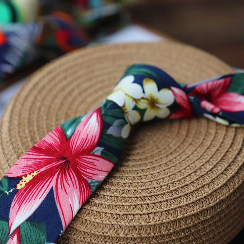 طباعة الأزهار القطن التعادل للرجال النساء رابطة عنق عادية للحزب الأعمال الزفاف ربطات العنق الكبار دعوى ربطات العنق للهدايا