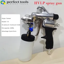 Taiwan HVLP Spray Gun 1.0mm Nozzle High Atomization Save PaintSuitable for Wagner Apollo Graco HVLP turbine paint sprayers