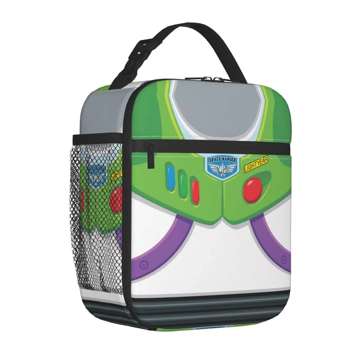 Custom Toy Story Buzz Ranger Suit Portable Lunch Boxes Women Leakproof Cooler Thermal Food Insulated Lunch Bag Office Work