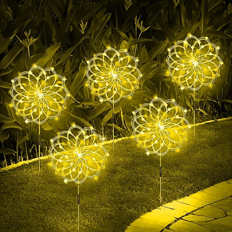 

Solar Garden Decorative Firework Lights LED Outdoor Waterproof Lamp Garden Decoration Firework Courtyard Lamp Christmas Decor