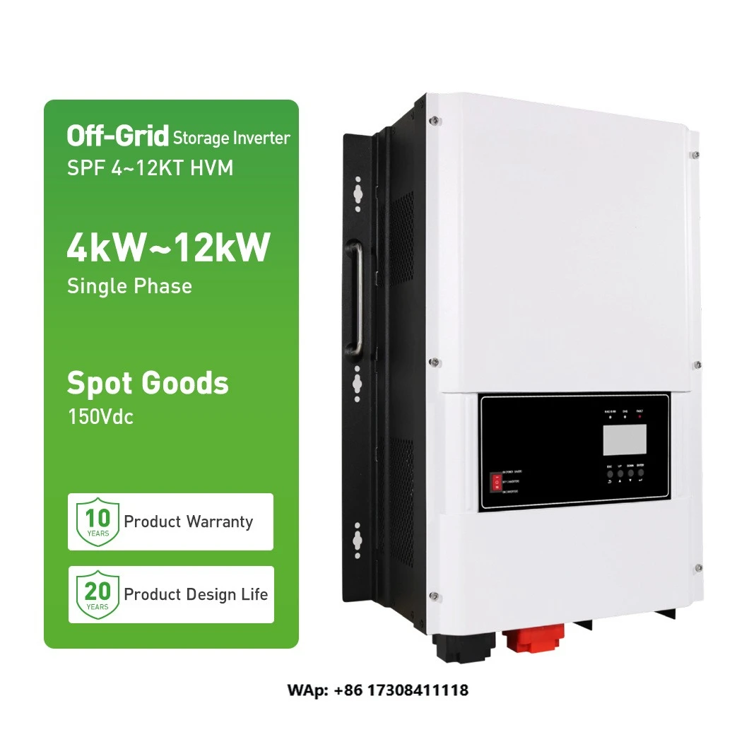 Inverter Max 6 Parallel SPF 4~12KT HVM 5kw 8kw 10kw 48vdc 220v Inverter off Grid Solar Inverter for Solar Power System