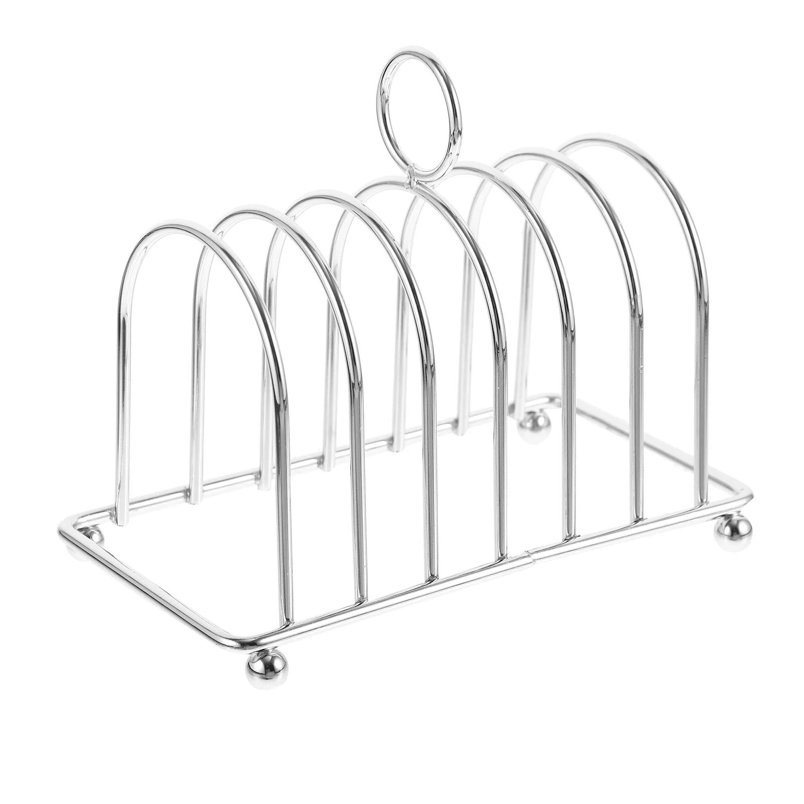 

Stainless Steel Multi functional Bread Rack Toast Rack Toast Stand Display Shelf Kitchen Tool (Countertop Organizer)