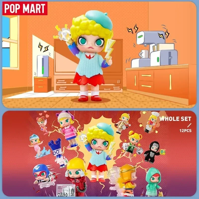 البوب مارت مولي بلدي لحظة القوة العظمى سلسلة صندوق أعمى اللعب Kawaii أنيمي عمل الشكل مفاجأة صندوق غامض دمى الفتيات هدية