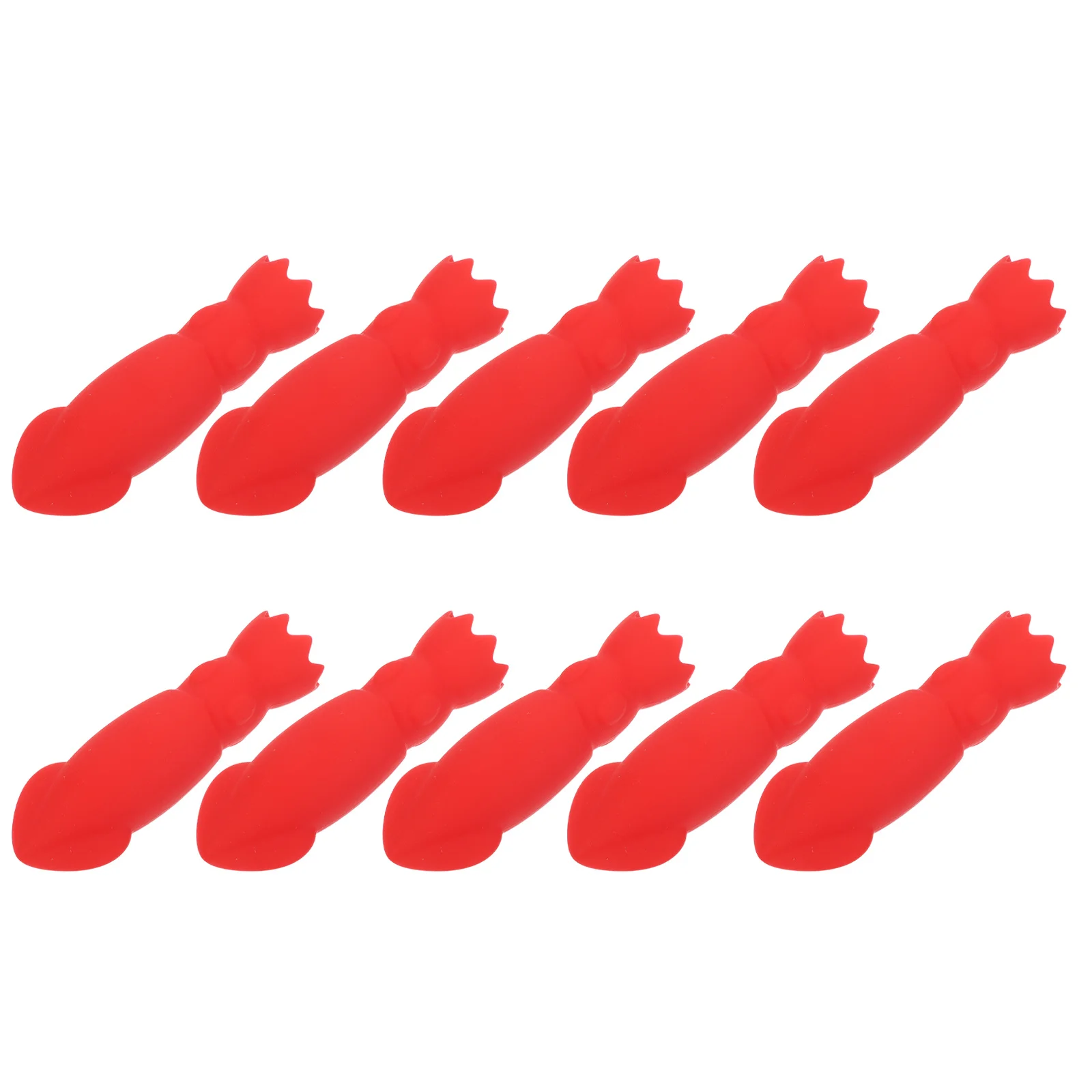 

10pcs Silicone Squid Pencil Caps Chewable Sensory Tips For Oral Motor Stimulation Cute Cartoon Pen Cover - School Classroom