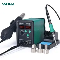 NEW YIHUA 898D 2 in1 700W Lead Free SMD Desoldering Soldering Station Digital Rework Station And Hot Air Station Soldering