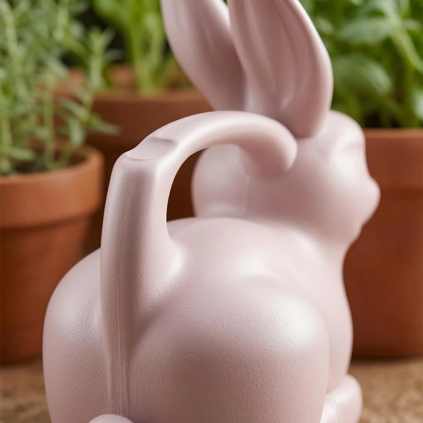 Plastic Rabbit Watering Can Lightweight Plant Care Item Garden Supply Safe Material for Children
