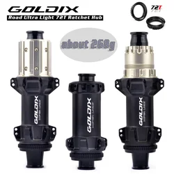 GOLDIX R160 Super Light ROAD Hub Center Lock Disc Straight Pull  24H Ratchet 72T XD Class Bike Hub for SHIMANO 11 12 Speed