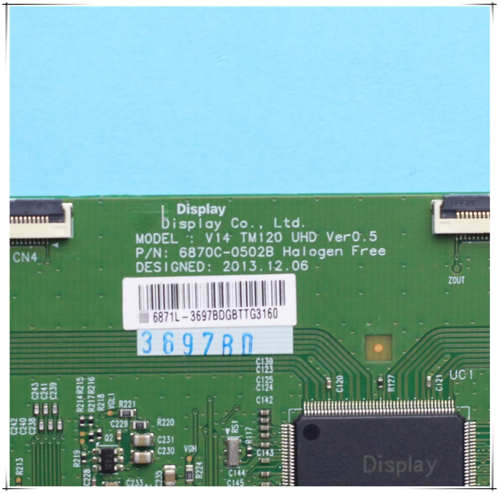 Tcon Board 6870C-0502B V14 TM120 UHD Ver0.5 42''/49''/55'' TV Board for TV Original Logic Board T-con 6870C 0502B