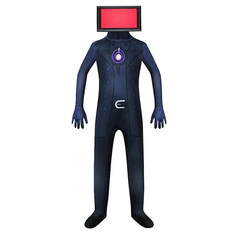 Skibidi Toilet Cosplay Costume TV Man Camera Man Costume Game Skibidi Dop Toilet Halloween Jumpsuit Party Costumes