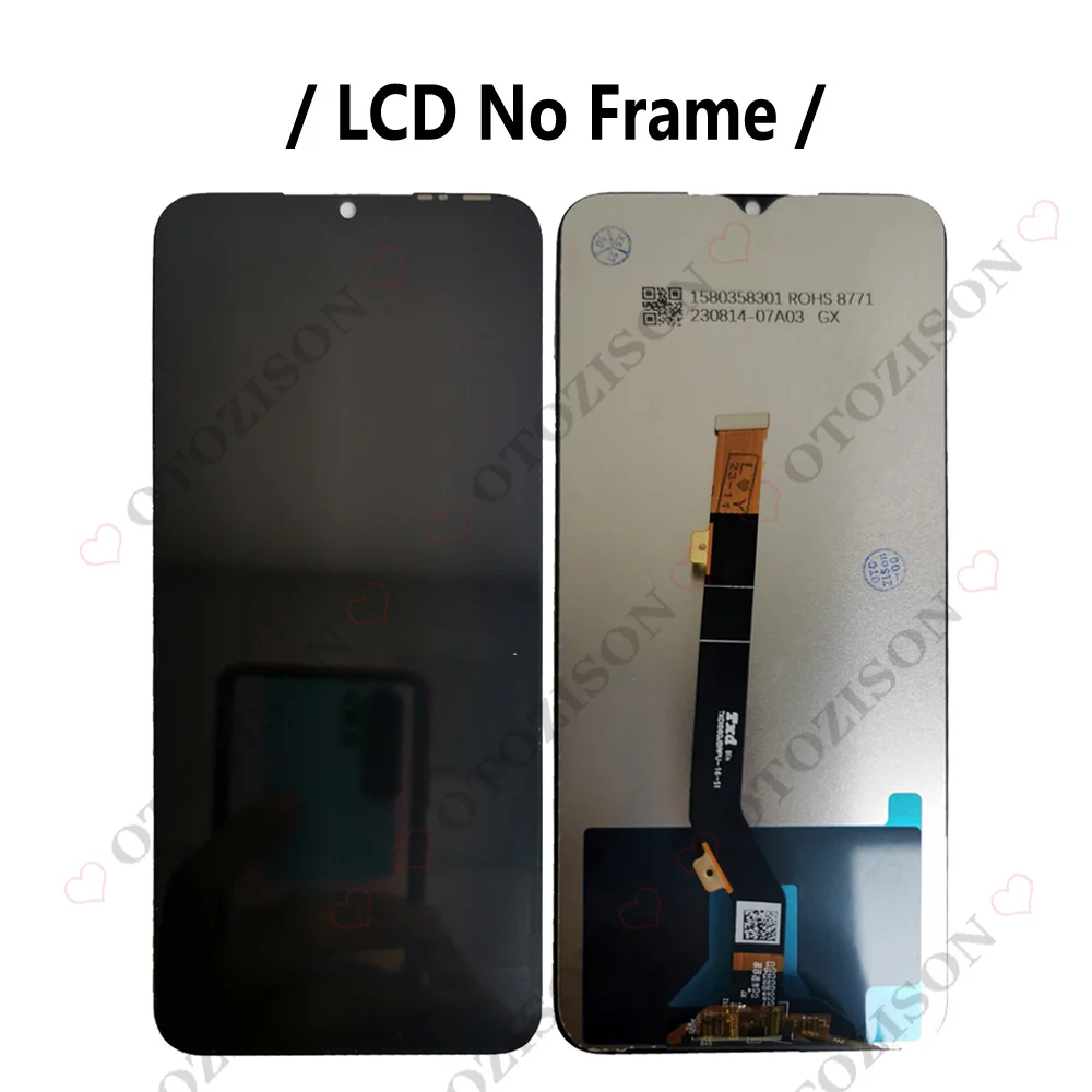 6.6inch For Tecno Spark 9 Pro LCD KH7 KH7n Display With Frame Screen Touch Digitizer Sensor Assembly Replacement Spark9pro LCD