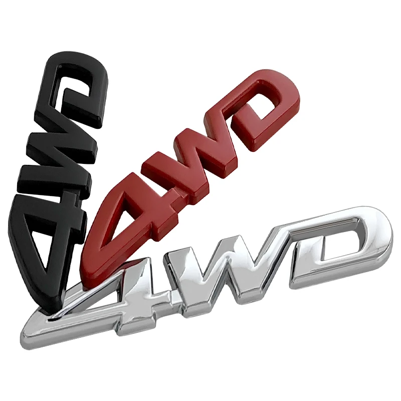 ملصق شارة سيارة معدني ثلاثي الأبعاد ، إكسسوارات سيارة رباعية الأبعاد ، شعار معدني ، حروف ، شارات