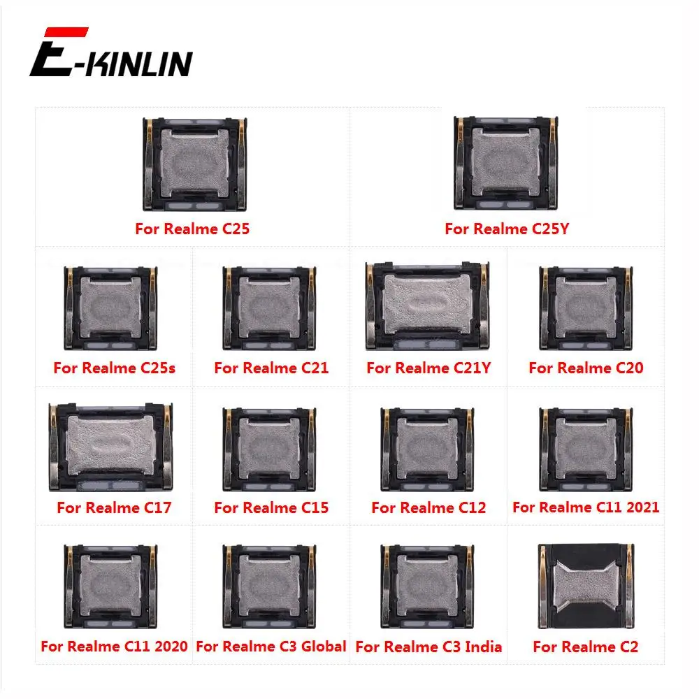 Auricular frontal superior para OPPO, pieza de altavoz para Realme, C3i, C1, C25, C25Y, C25s, C21, C21Y, C20, C17, C15, C12, C11, C3, C2, piezas de