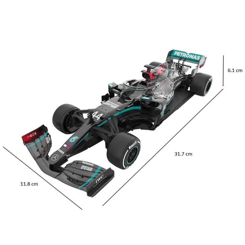 Mercedes-AMG F1 W11 EQ Performance 1:18 Scale RC Car Radio Remote Control Toy Racing Car Model Toys Gift for Kids Adults