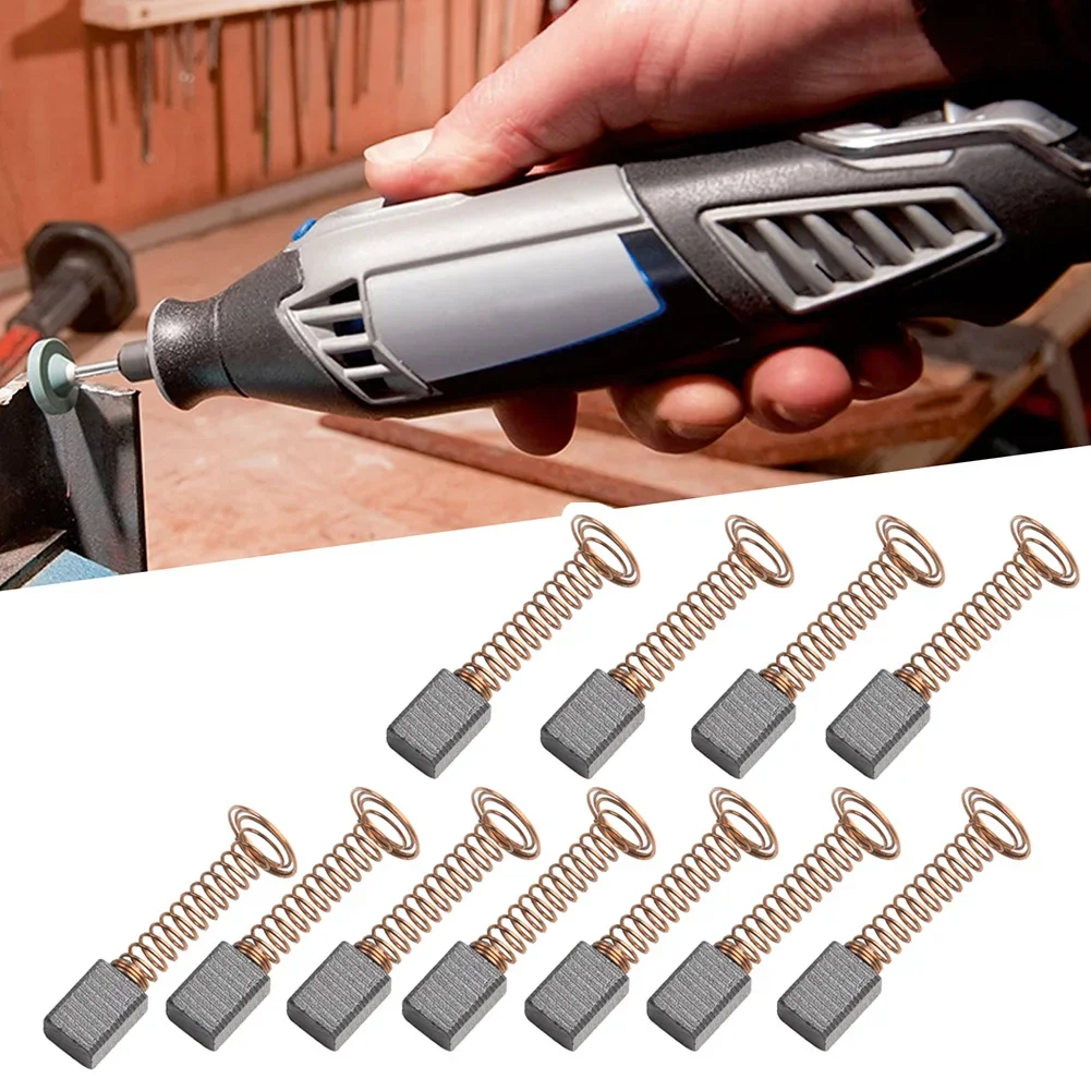 10 Stuks Koolborstels Set Voor D4000 Roterende Gereedschap Koolborstels Vervanging Onderdeel Elektrisch Gereedschap Accessoires 4.8X6.3X8.4Mm