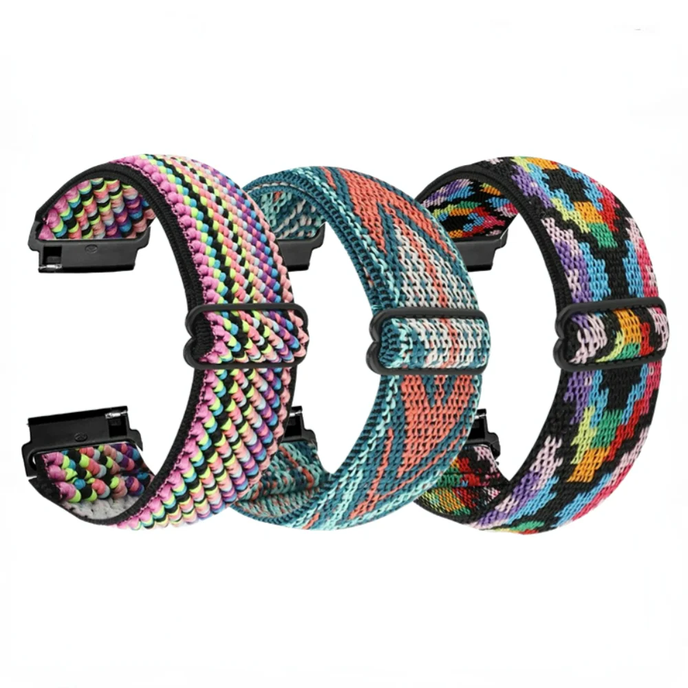 Ремешок нейлоновый для Samsung Watch 3/4/Classic/5/Gear S3/Active 2 Huawei 3/GT2 Pro, регулируемый браслет для Amazfit GTR Band, 20 мм 22 мм