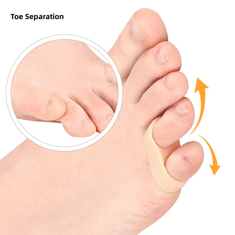 30Pairs Silicone Splitter Separators Gel Overlapping Toe Corrector Feet Care Straighteners Hallux Valgus Bunions Pain Relieve