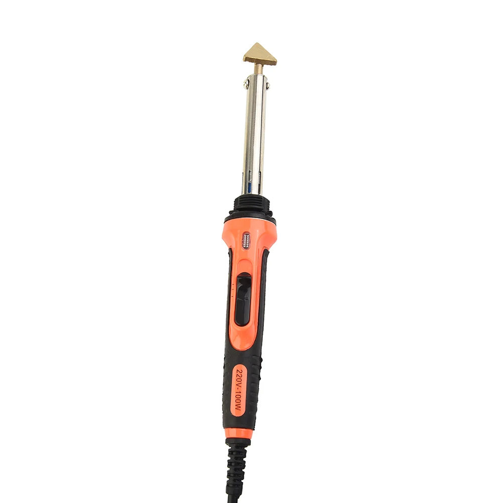 

Iron Tip Electric Soldering Iron Carbon Jewelers 100W Kit Clamping Gas Nozzle Cable Conductivity Connector Copper Cup