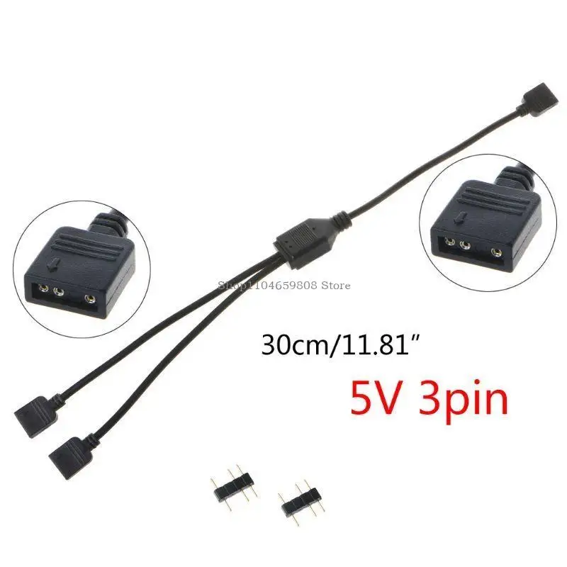 5V 3PIN RGB Connector Hub Hub Computer Motherboard Extension Cable