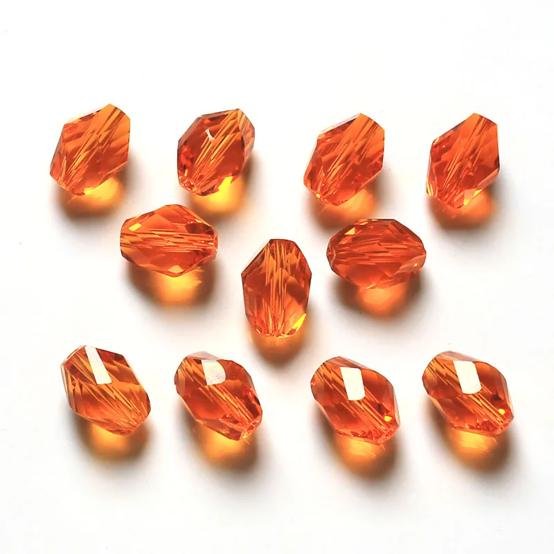 

StreBelle AAA Austrian Unique Twist Beads 100pcs 11*8mm Oval Shape Glass Crystal Loose Beads for Jewelry Making Bracelet DIY