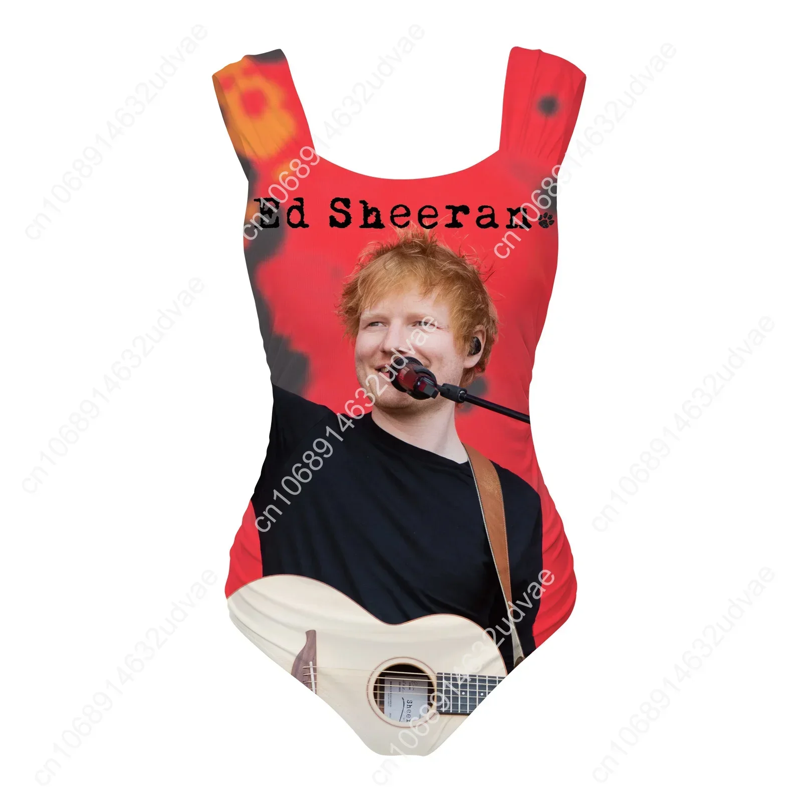 Ed Sheeran  Swimsuit Wide Strap Women Bathing Suits Personalized Swimwear Pool Party Sexy Bikini Customize Beachwear