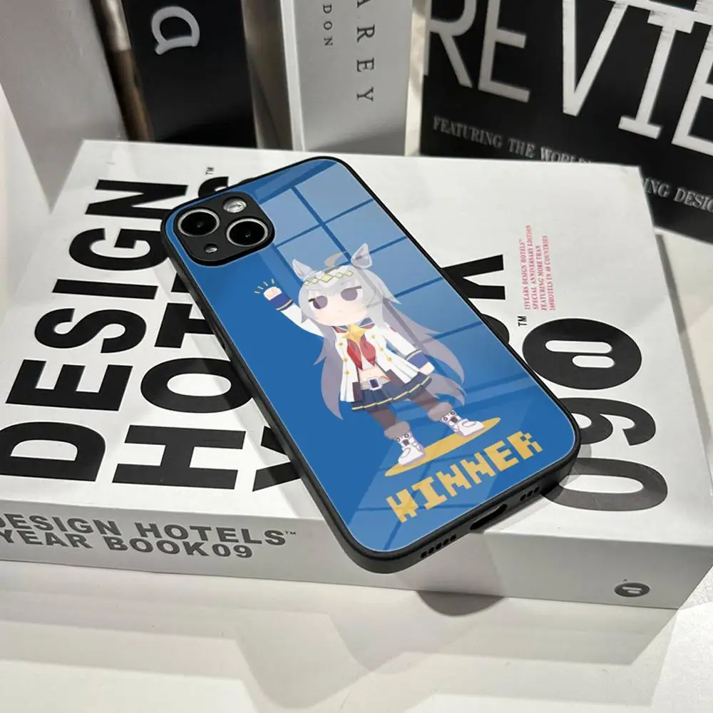 Casing Ponsel Uma Musume Pretty Derby Kaca Tempered UNTUK IPhone 15ProMAX 14 11 12 Pro 15 16 Plus 13 Pro MAX XR XS Cover
