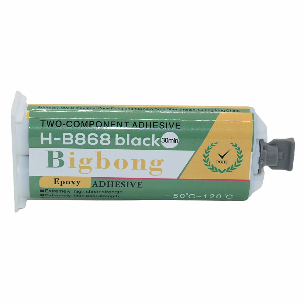 10 Stück 1:1 Dichtungskleber 50 ml AB-Epoxidharz Schwarz Starke Klebstoffe -50 ℃ -120 ℃ Für Metall, Kunststoff, Holz, Keramik, Stein, Marmor, Stahl – Detail 2