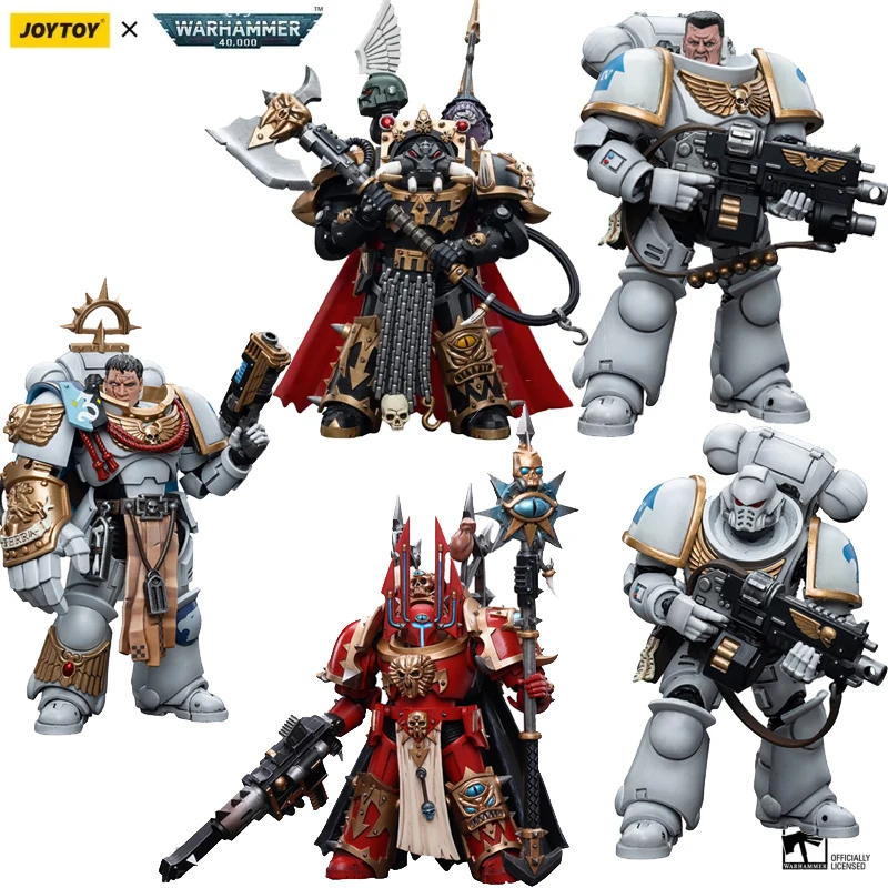 

JOYTOY 40K 1/18 Action Figure Chaos Space Marines Black Legion White Consuls Military Soldier Figurine Anime Toy Collection