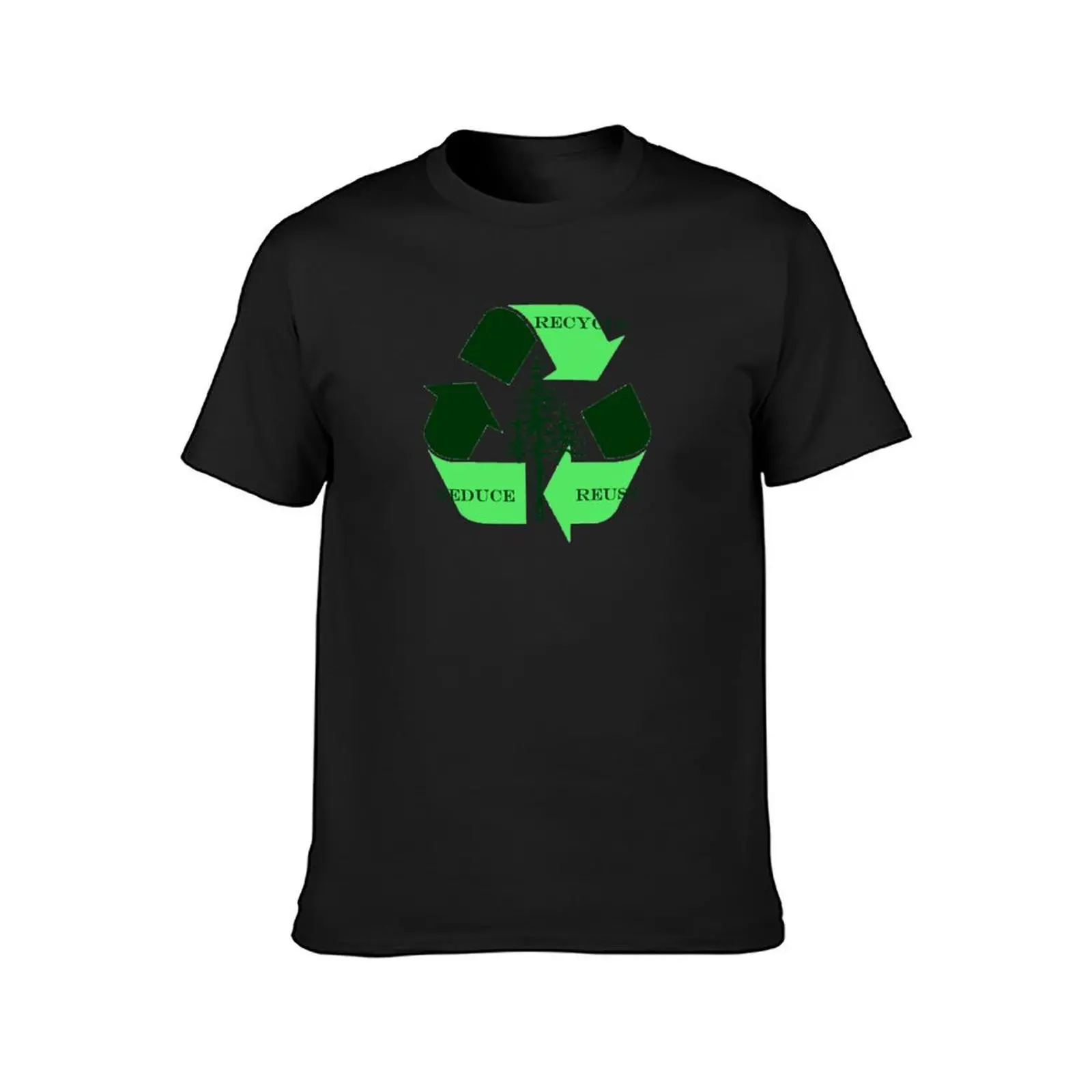 RECYCLE T-Shirt cute tops blacks hippie clothes plain black t shirts men