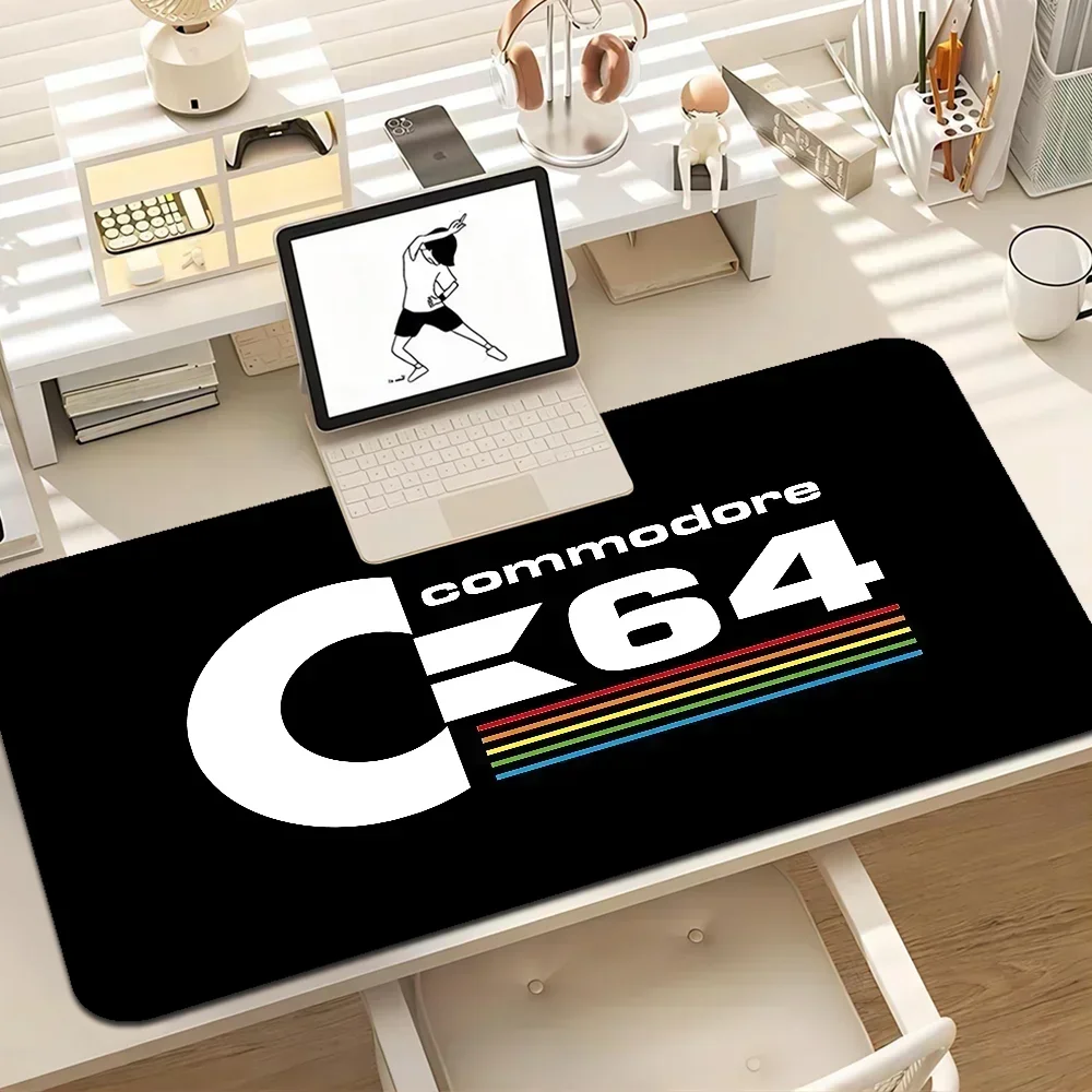 Commodore 64 INS Tide Large Office Computer Desk Mat Table Keyboard Big Mouse Pad Laptop Cushion Non-slip For Teen Girls Bedroom