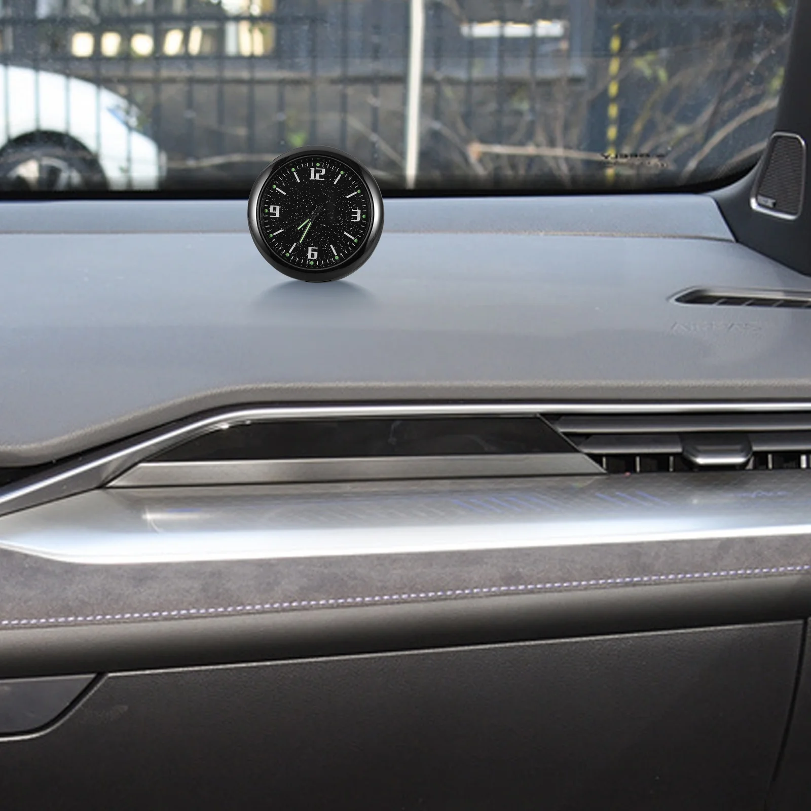 

Auto Clock Luminous Zinc Alloy Car Quartz Watch Stylish Minimalist Dashboard Ornament Easy Install Automotive Car Clock