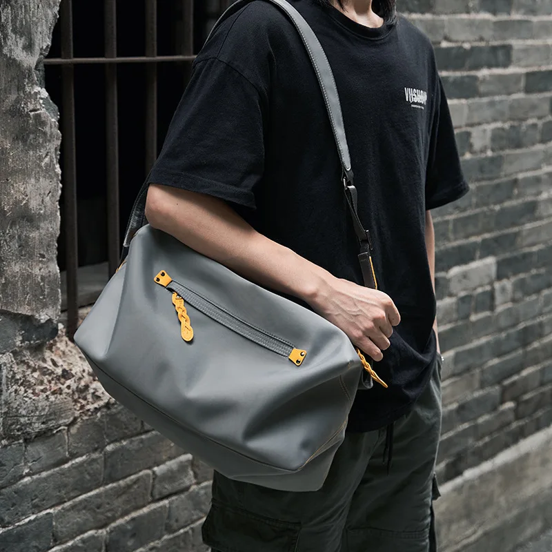 Shoulder bag, power pack, men's messenger bag, large-capacity messenger bag, street trend, oblique backpack tide