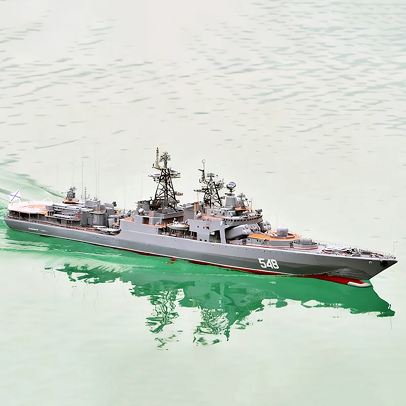 Barco rc 1/100, classe dreadnought de 162cm, grande, anti-submarino, barco de controle remoto, casco de fibra de vidro, kit de modelo schiffe, brinquedo de navio