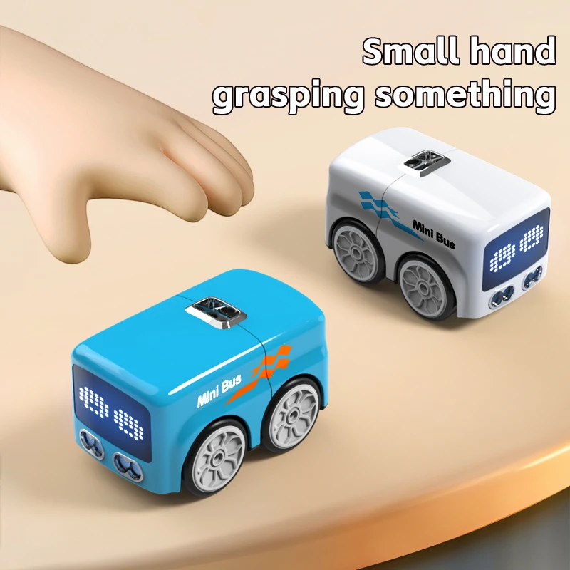 Magie RC Mini Bus Intelligente Fernbedienung Geste Sensing Induktion Folgen Cartoon Auto Smart Animation Fahrzeug Spielzeug