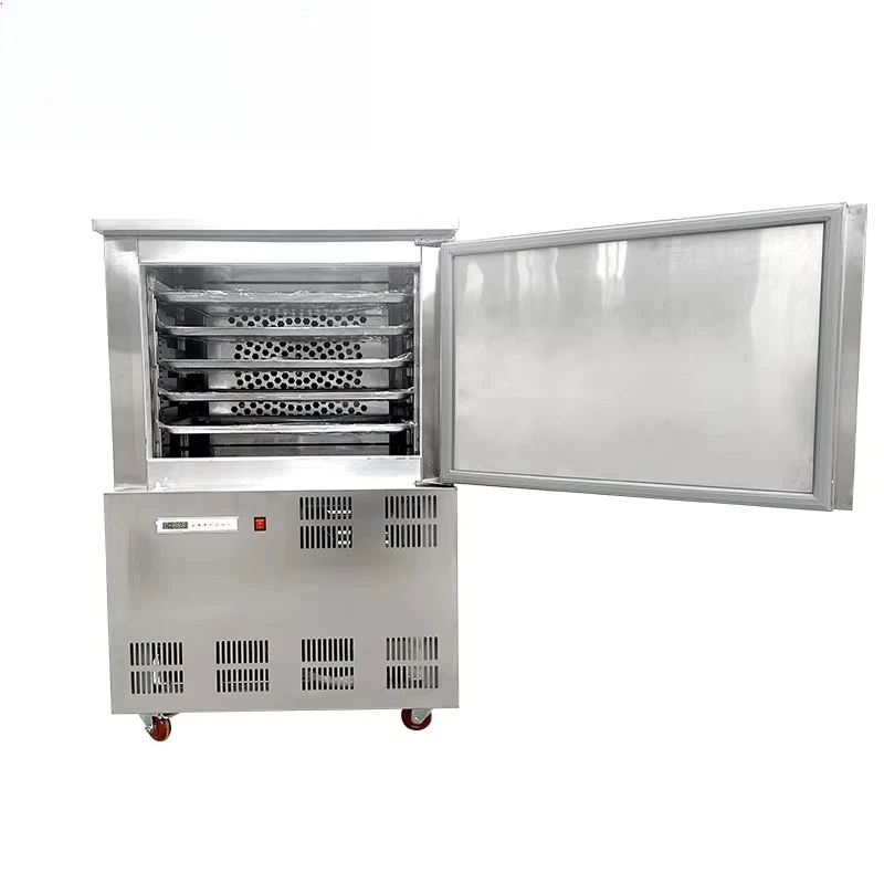 Commercial 130L Five-Tray Polyurethane Foam Insulated  Blast Freezer -45°C Ultra Low Temperature Shock Freezer for Frozen Food view 2