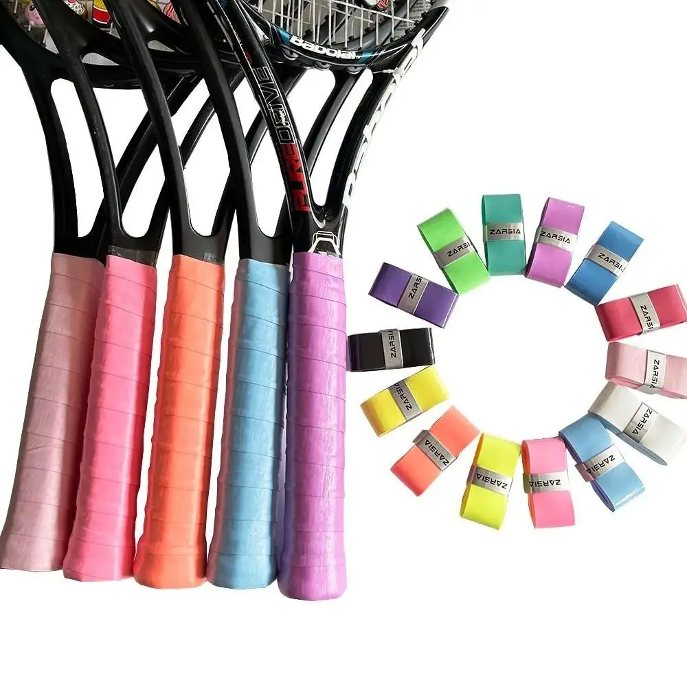 1pc Anti-slip Tennis Overgrips Tacky Feel Badminton Racket Grips Tennis Racket Sweatbands Absorbed Wraps Tapes Grips