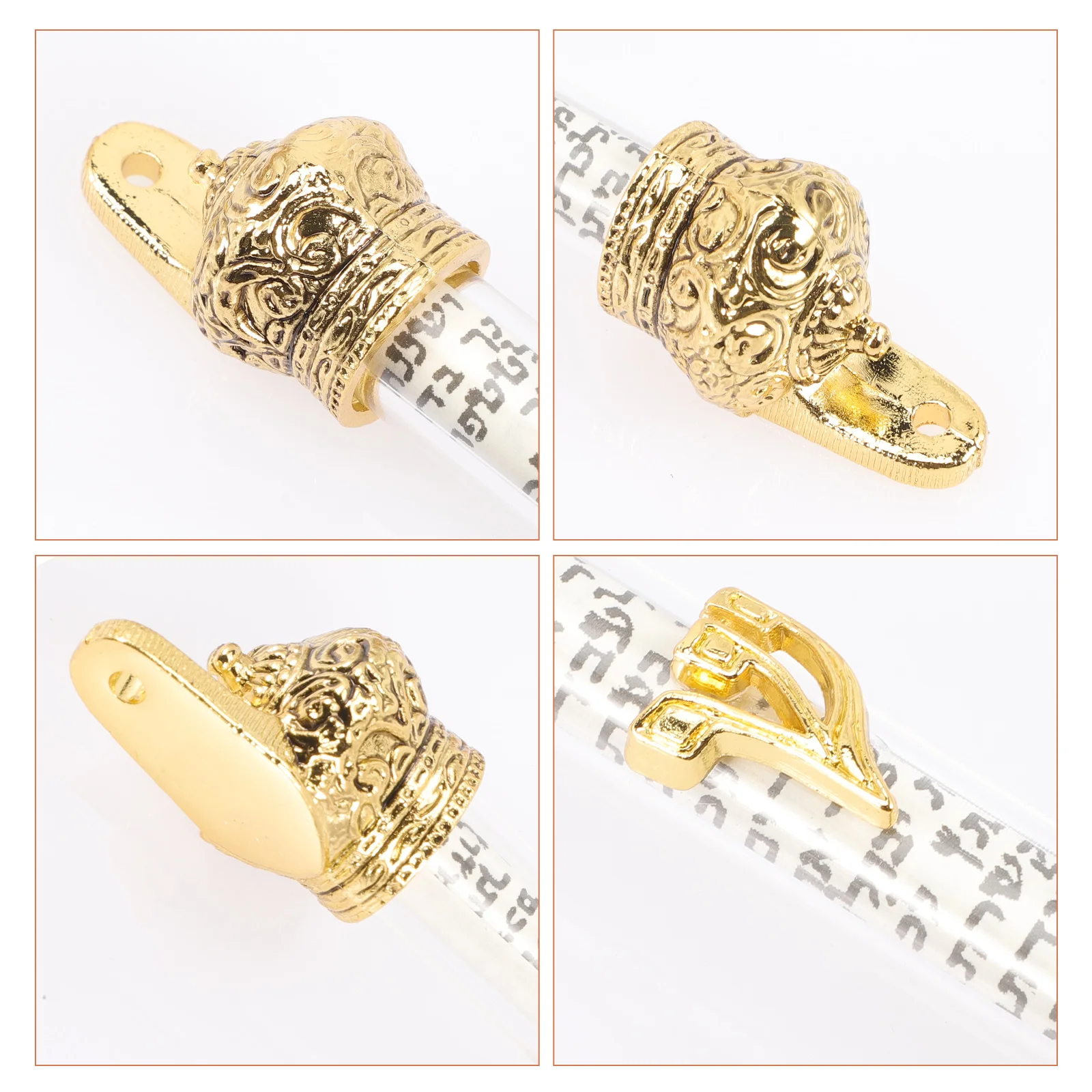 Rolo de coroa da bíblia, porta lateral de metal, mezuzah, delicado, judeu, religioso com para casa, hannukah, presentes, decoração ao ar livre