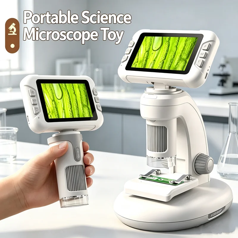 JJRC Handheld High-definition Digital Microscope Portable Take Photos Science Experiment Educational Children's Birthday Toys