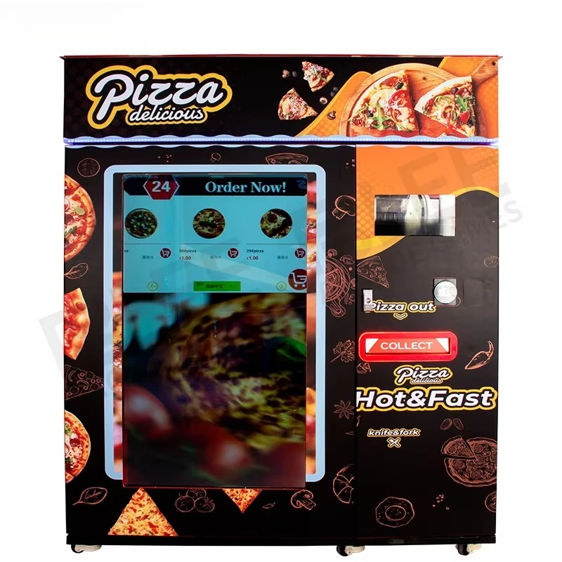 آلة بيع فرن البيتزا الساخنة ذاتية الخدمة بسعر تنافسي آلة البيع السريع للتدفئة الأوتوماتيكية للبيتزا #2