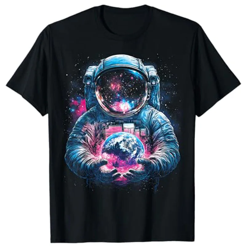 

Astronaut Planet Earth Outer Space Galaxy Universe Science T-Shirt Planets, Spaceships, Rockets, Spaceflight, Spacecraft Y2k Tee