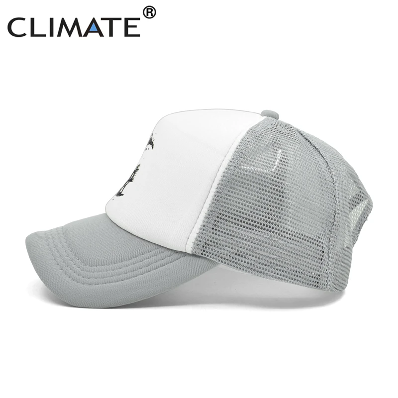 CLIMATE Cool Funny Trucker Cap Moon Spaceman Miner Cap Hat Outer Space Trucker Caps Cool Summuer Mesh Cap Hat for Men Adult Kid