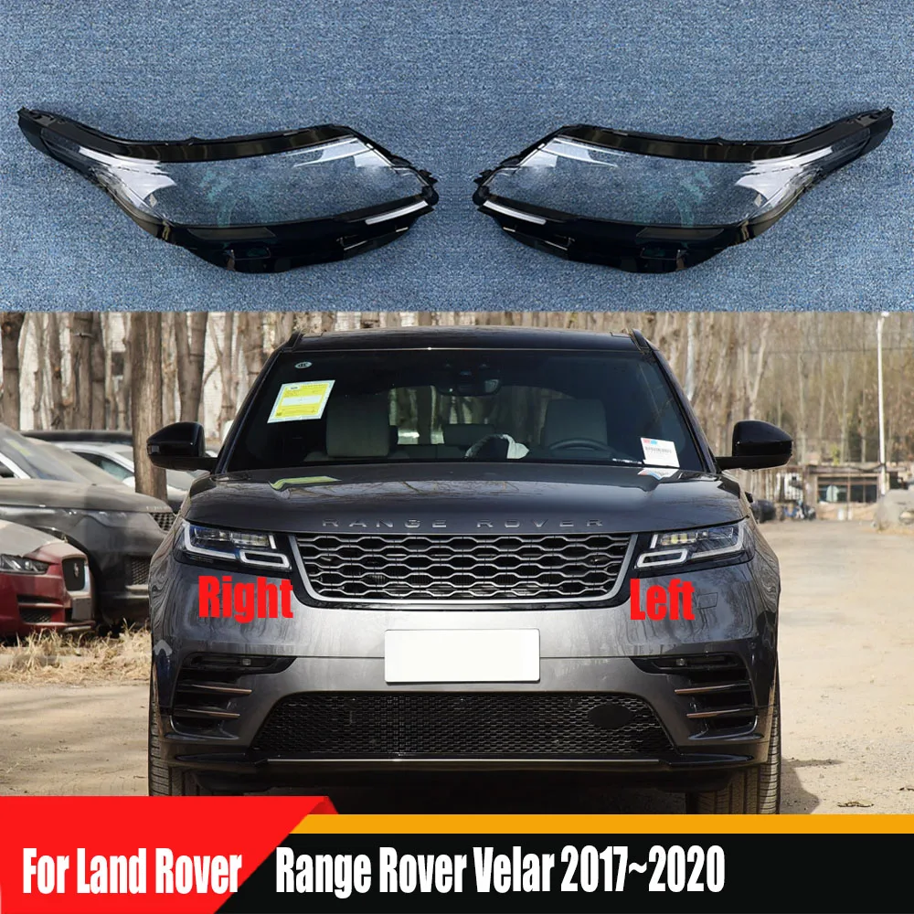 Headlamp Shell Lens Plexiglass For Land Rover Range Rover Velar 2017~2020 Front Headlight Cover Transparent Shade Lampshade