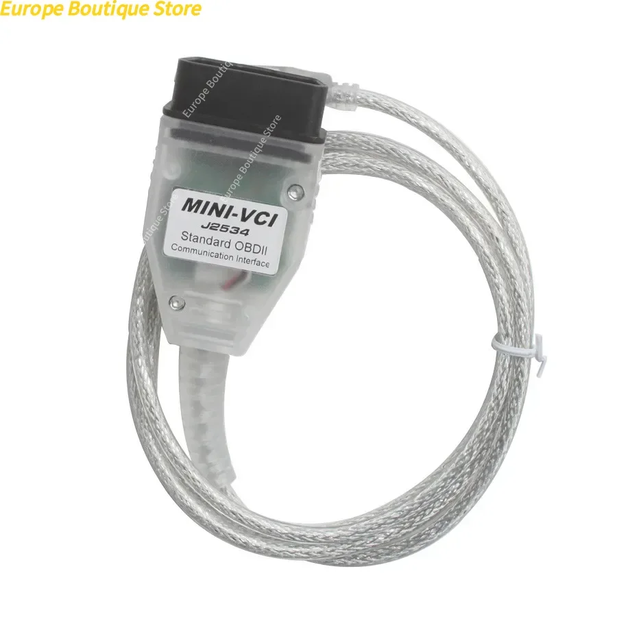 V18.00.008 mini vci FT232RL For Toyota TIS Techstream For J2534 mini vci FTDI Auto Scanner OBD2 Car Diagnostics cable MINI-VCI