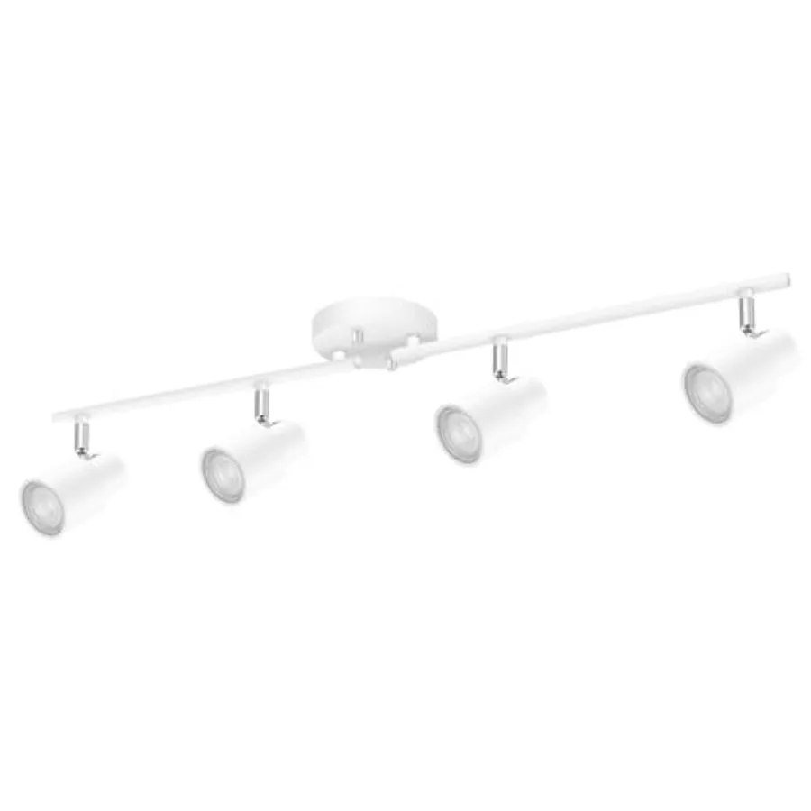 

Комплект светодиодного трекового освещения на 4 светильника, 4-канальный, современный потолочный светильник с гибкими поворотными головками, промышленный точечный светильник для кухни и гостиной