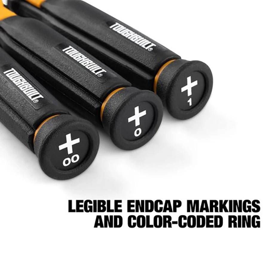 Imagem -05 - Toughbuilt-precision Chave de Fenda Conjunto com Soft Case Tool Bolsa Magnetic Screw Driver Grupo ph e sl Ferramentas Manuais Tb-h5s6-pre Tb-h5s6-pre Pcs