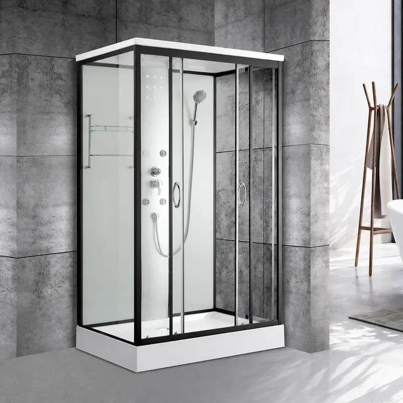 Household Integrated Shower Room Bathroom with Sliding Glass Door Toilet and Warm Air System All in One Bath Enclosure