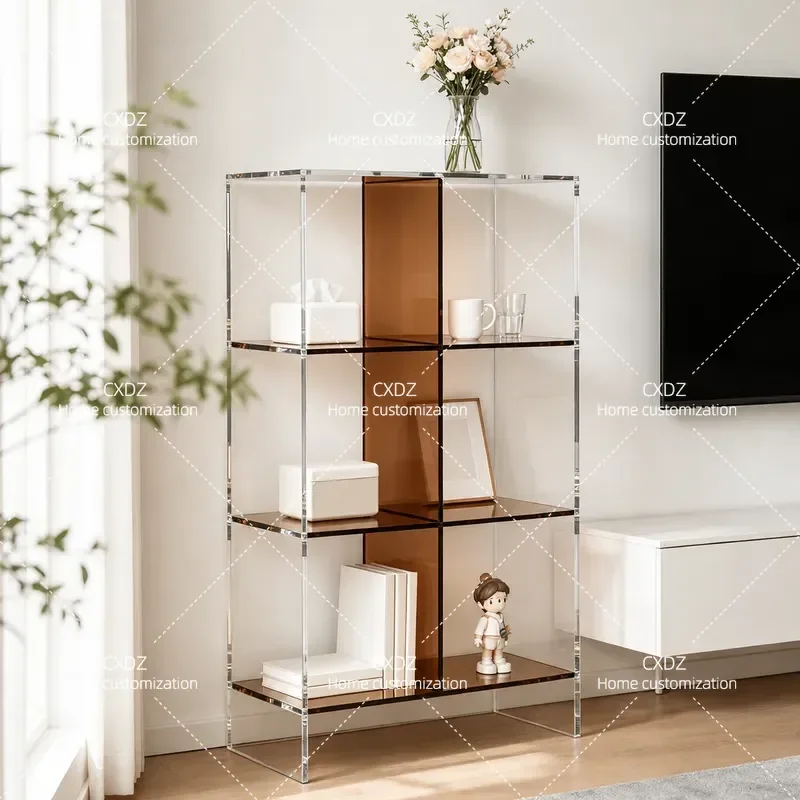 Acrylic Display Rack Multi Layer Figure Storage Shelf for Living Room Household Sundries Book Organizer Stand Clear Plastic