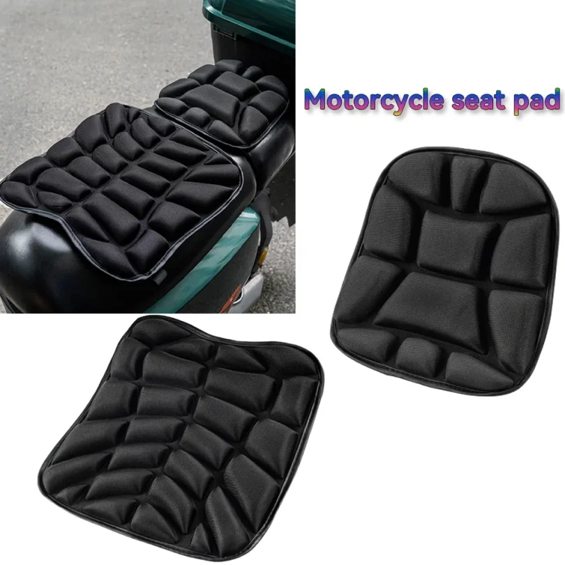 Comfort Gel Motorcycle Seat Pad 3D Breathable Universal Shock Absorbing Cushion Bike Seat Cover for Advanced Mountain Riding