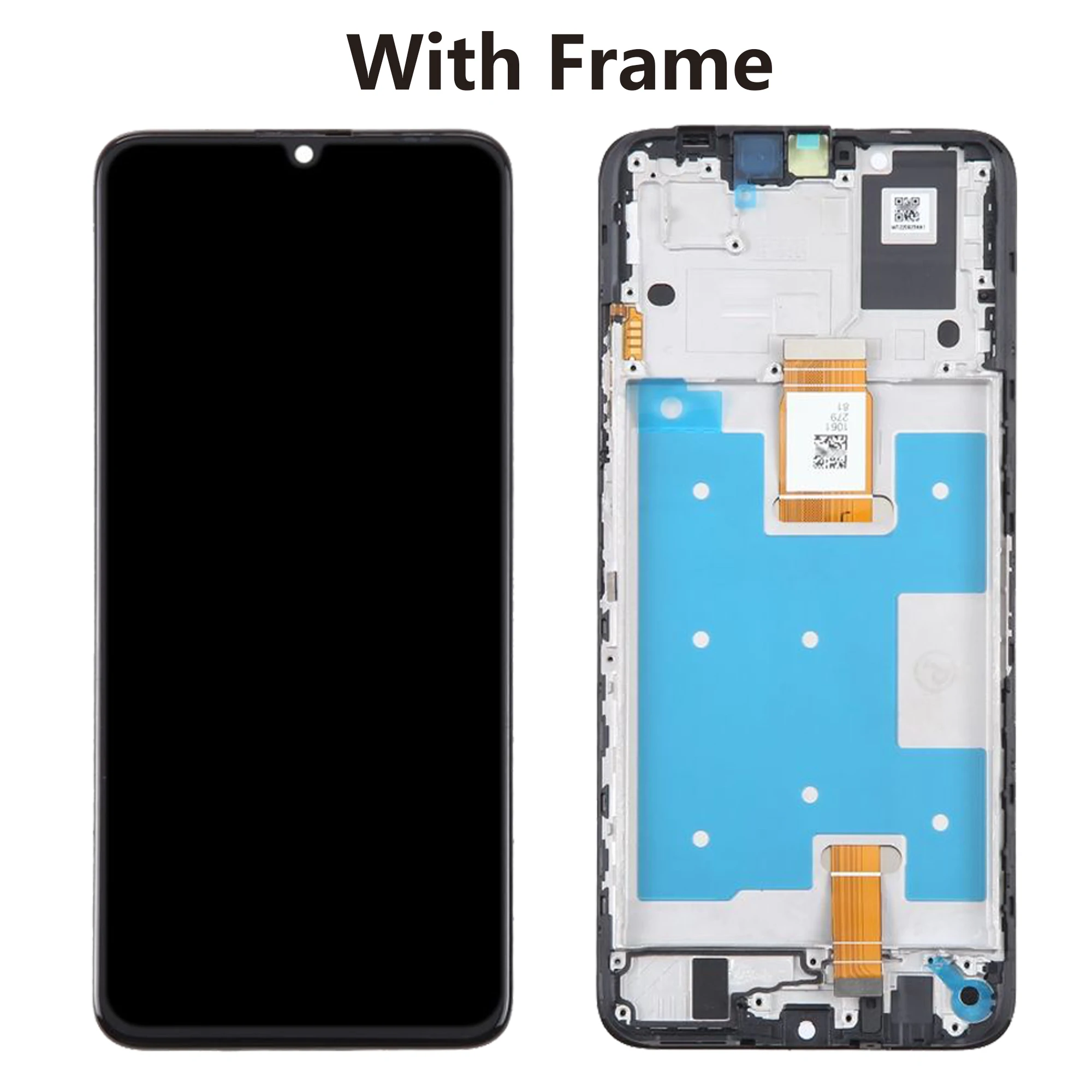 For Huawei Honor X7A Full With Frame Screen RKY-LX2 Touch Panel Digitizer Display Assembly Replacement Repair Parts