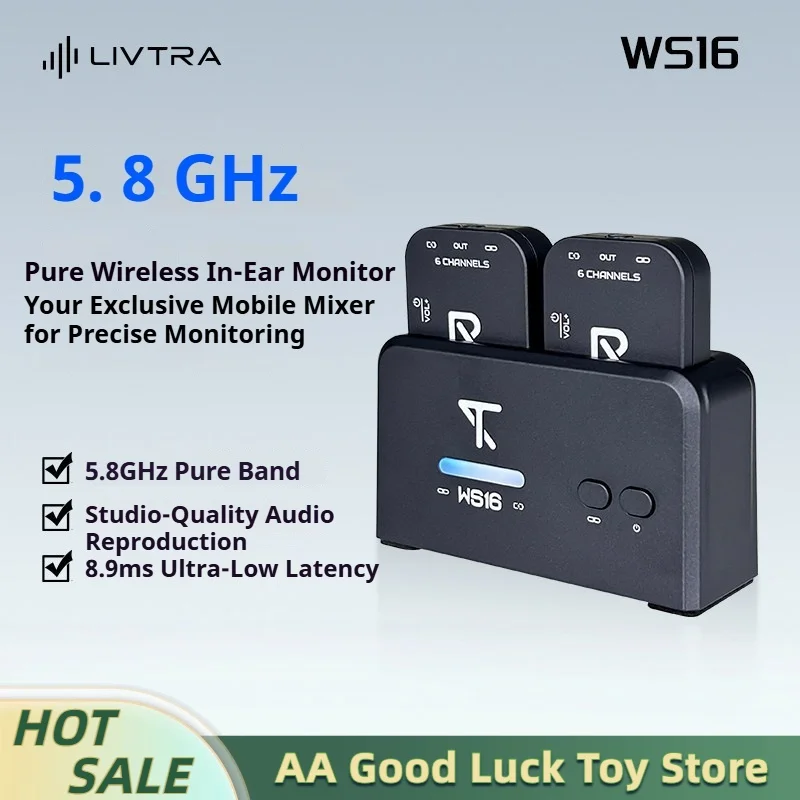 en-stock-livtra-ws16-systeme-de-monitoring-intra-auriculaire-58ghz-Emetteur-recepteur-pour-guitare-electrique-performances-sur-scene-avec-cable-audio