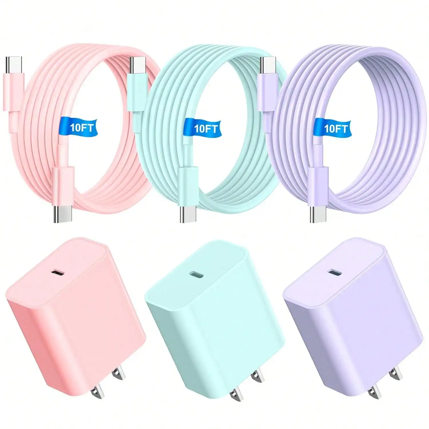 

Compatible With IPhone 16 15 Charger Fast Charging, 20W Dual Port USB C Charger Block With 6FT Long USB C Charging Cable Cord Compatible With IPhone 16 Pro Max/ 16 Pro/ 16/ 16 Plus, 15 Pro Max/ 15 Pro/ 15, IPad Pro/ Air, Android Phone Suitable For Multipl